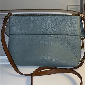 Fossil leather crossbody